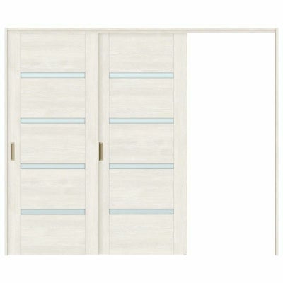 可動間仕切り 片引き戸 2枚建 引戸上吊方式 ラシッサS ガラスタイプ LGR ノンケーシング枠 2420/2423 リクシル トステム 室内引き戸 上吊り片引戸 LIXIL/TOSTEM リビング建材 室内建具 居室ドア 戸 扉 リフォーム DIY