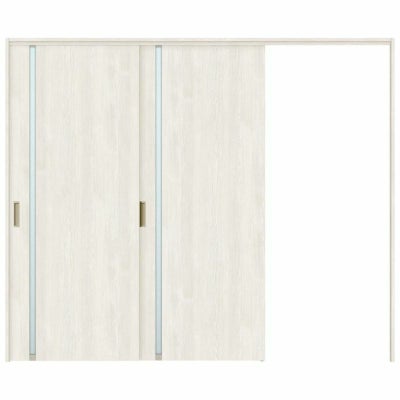 可動間仕切り 片引き戸 2枚建 引戸上吊方式 ラシッサS ガラスタイプ LGL ノンケーシング枠 2420/2423 リクシル トステム 室内引き戸 上吊り片引戸 LIXIL/TOSTEM リビング建材 室内建具 居室ドア 戸 扉 リフォーム DIY