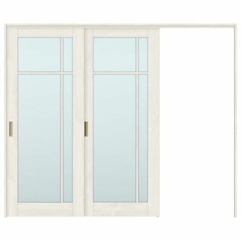 可動間仕切り 片引き戸 2枚建 引戸上吊方式 ラシッサS ガラスタイプ LGK ノンケーシング枠 2420/2423 リクシル トステム 室内引き戸 上吊り片引戸 LIXIL/TOSTEM リビング建材 室内建具 居室ドア 戸 扉 リフォーム DIY