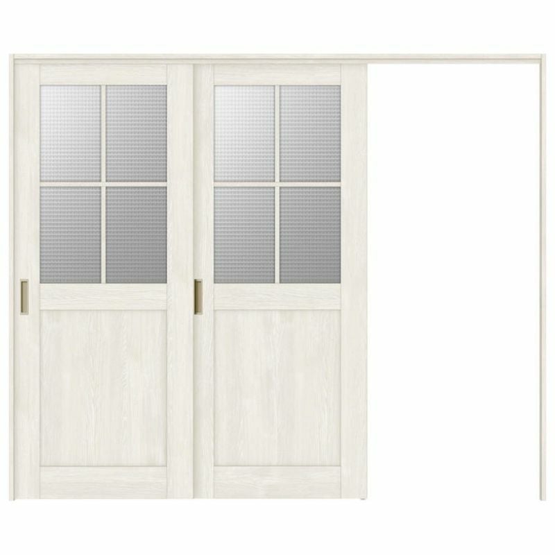 可動間仕切り 片引き戸 2枚建 引戸上吊方式 ラシッサS ガラスタイプ LGH ノンケーシング枠 2420/2423 リクシル トステム 室内引き戸 上吊り片引戸 LIXIL/TOSTEM リビング建材 室内建具 居室ドア 戸 扉 リフォーム DIY