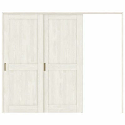 可動間仕切り 片引き戸 2枚建 引戸上吊方式 ラシッサS パネルタイプ LAH ノンケーシング枠 2420/2423 リクシル トステム 室内引き戸 上吊り片引戸 LIXIL/TOSTEM リビング建材 室内建具 居室ドア 戸 扉 リフォーム DIY