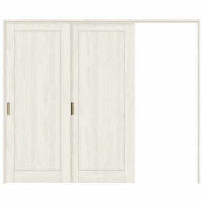 可動間仕切り 片引き戸 2枚建 引戸上吊方式 ラシッサS パネルタイプ LAG ノンケーシング枠 2420/2423 リクシル トステム 室内引き戸 上吊り片引戸 LIXIL/TOSTEM リビング建材 室内建具 居室ドア 戸 扉 リフォーム DIY