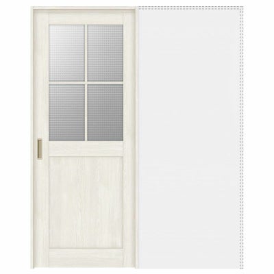 室内引戸 引き込み戸 標準タイプ 上吊方式 ラシッサS ガラスタイプ LGH ノンケーシング枠 1420/1620/1820 リクシル トステム 上吊り引込戸 LIXIL/TOSTEM リビング建材 室内建具 戸 扉 ドア リフォーム DIY