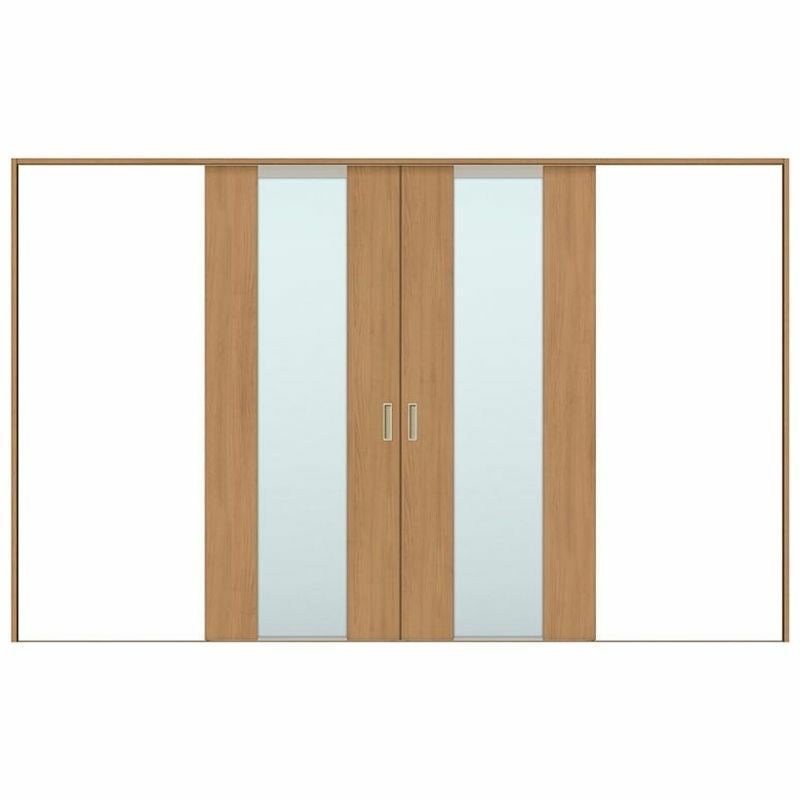 室内引戸 引分け戸 Vレール方式 ラシッサS ガラスタイプ LGN ケーシング付枠 3220 W3253×H2023mm リクシル トステム 引き分け戸 室内 ドア 引き戸 LIXIL/TOSTEM リビング建材 室内建具 戸 扉 ドア リフォーム DIY