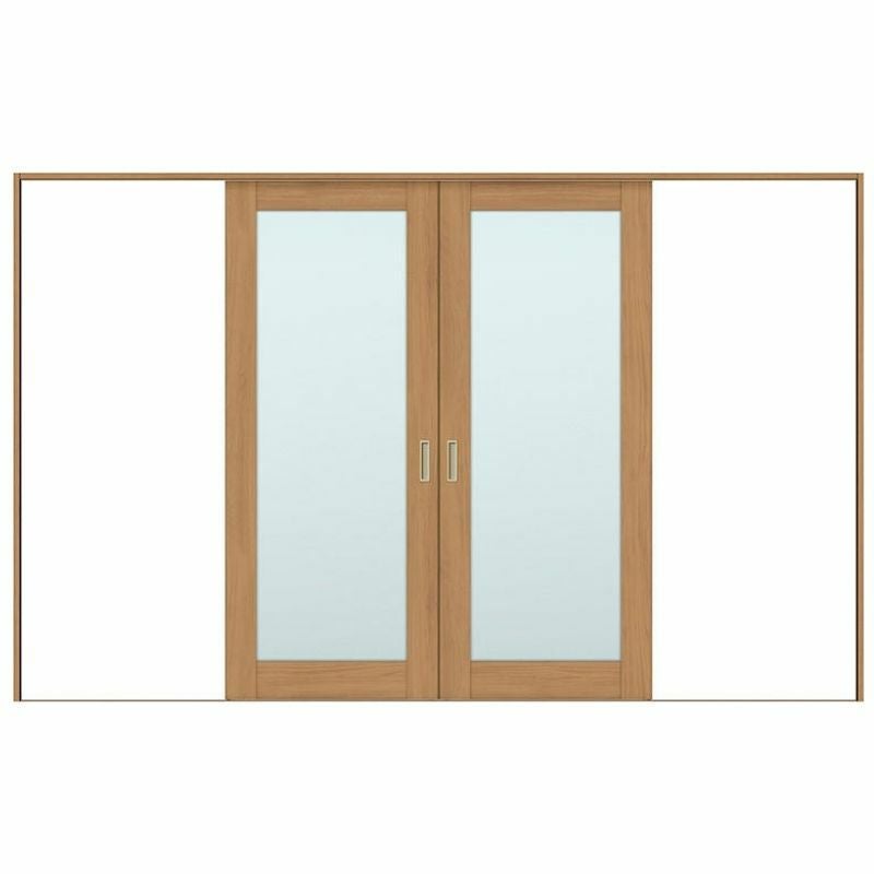 室内引戸 引分け戸 Vレール方式 ラシッサS ガラスタイプ LGK ケーシング付枠 3220 W3253×H2023mm リクシル トステム 引き分け戸 室内 ドア 引き戸 LIXIL/TOSTEM リビング建材 室内建具 戸 扉 ドア リフォーム DIY