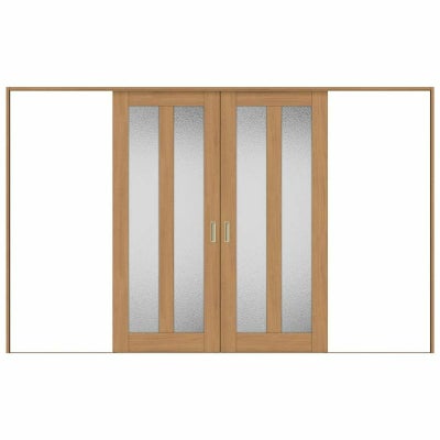 室内引戸 引分け戸 Vレール方式 ラシッサS ガラスタイプ LGG ケーシング付枠 3220 W3253×H2023mm リクシル トステム 引き分け戸 室内 ドア 引き戸 LIXIL/TOSTEM リビング建材 室内建具 戸 扉 ドア リフォーム DIY