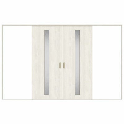 室内引戸 引分け戸 Vレール方式 ラシッサS ガラスタイプ LGA ノンケーシング枠 3220 W3253×H2023mm リクシル トステム 引き分け戸 室内 ドア 引き戸 LIXIL/TOSTEM リビング建材 室内建具 戸 扉 ドア リフォーム DIY