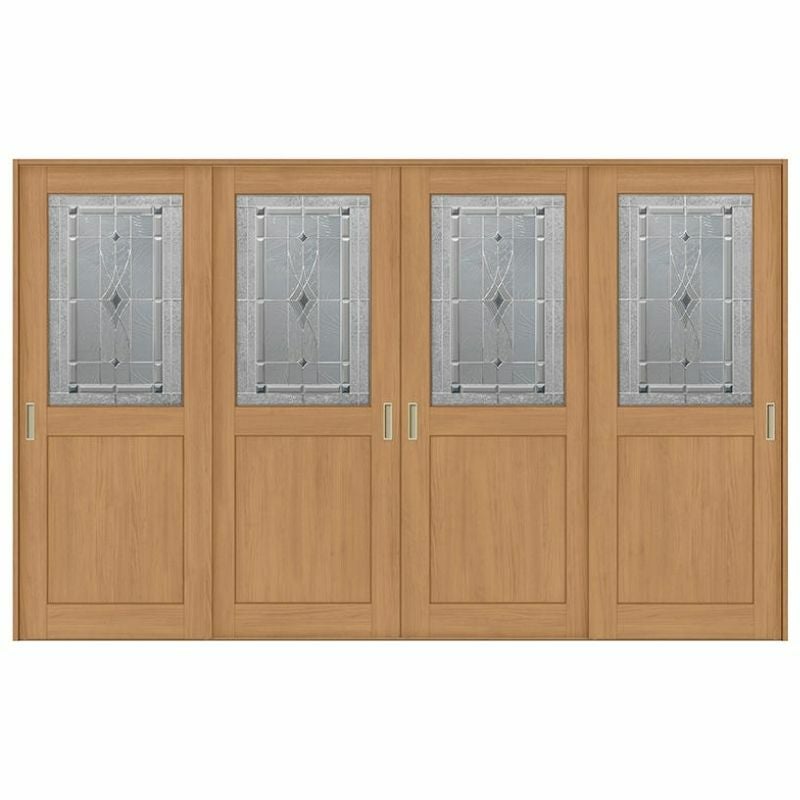 室内引戸 引き違い戸 4枚建 Vレール方式 ラシッサS クラシックタイプ LWB ケーシング付枠 3220 W3253×H2023mm リクシル トステム 引違い戸 ドア 引き戸 LIXIL/TOSTEM リビング建材 室内建具 戸 扉 ドア リフォーム DIY