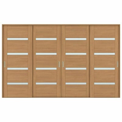 室内引戸 引き違い戸 4枚建 Vレール方式 ラシッサS ガラスタイプ LGR ケーシング付枠 3220 W3253×H2023mm リクシル トステム 引違い戸 ドア 引き戸 LIXIL/TOSTEM リビング建材 室内建具 戸 扉 ドア リフォーム DIY