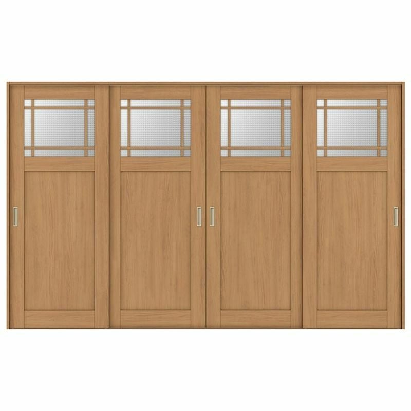 室内引戸 引き違い戸 4枚建 Vレール方式 ラシッサS ガラスタイプ LGJ ケーシング付枠 3220 W3253×H2023mm リクシル トステム 引違い戸 ドア 引き戸 LIXIL/TOSTEM リビング建材 室内建具 戸 扉 ドア リフォーム DIY