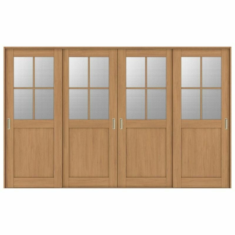 室内引戸 引き違い戸 4枚建 Vレール方式 ラシッサS ガラスタイプ LGH ケーシング付枠 3220 W3253×H2023mm リクシル トステム 引違い戸 ドア 引き戸 LIXIL/TOSTEM リビング建材 室内建具 戸 扉 ドア リフォーム DIY