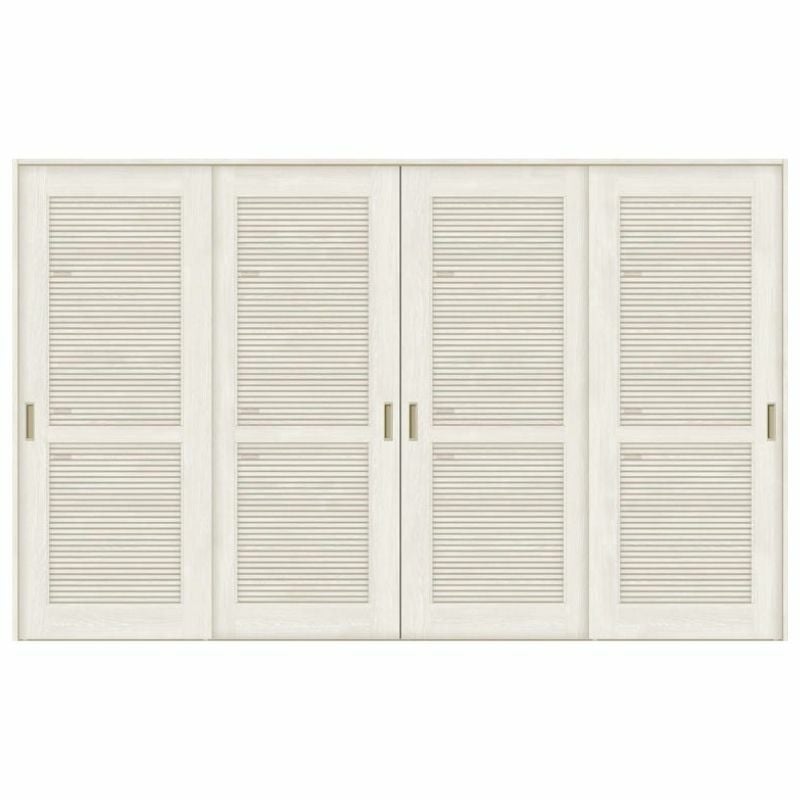 採風 室内引戸 引き違い戸 4枚建 Vレール方式 ラシッサS 通風タイプ LTA ノンケーシング枠 3220 W3253×H2023mm リクシル トステム 引違い戸 ドア 引き戸 LIXIL/TOSTEM リビング建材 室内建具 戸 扉 ドア リフォーム DIY