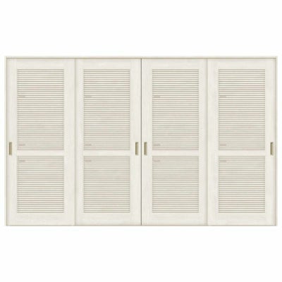 採風 室内引戸 引き違い戸 4枚建 Vレール方式 ラシッサS 通風タイプ LTA ノンケーシング枠 3220 W3253×H2023mm リクシル トステム 引違い戸 ドア 引き戸 LIXIL/TOSTEM リビング建材 室内建具 戸 扉 ドア リフォーム DIY