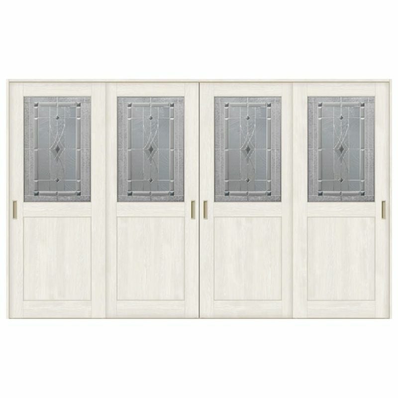 室内引戸 引き違い戸 4枚建 Vレール方式 ラシッサS クラシックタイプ LWB ノンケーシング枠 3220 W3253×H2023mm リクシル トステム 引違い戸 ドア 引き戸 LIXIL/TOSTEM リビング建材 室内建具 戸 扉 ドア リフォーム DIY