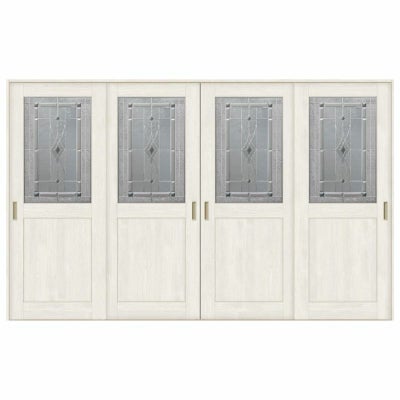 室内引戸 引き違い戸 4枚建 Vレール方式 ラシッサS クラシックタイプ LWB ノンケーシング枠 3220 W3253×H2023mm リクシル トステム 引違い戸 ドア 引き戸 LIXIL/TOSTEM リビング建材 室内建具 戸 扉 ドア リフォーム DIY