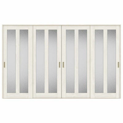 室内引戸 引き違い戸 4枚建 Vレール方式 ラシッサS ガラスタイプ LGG ノンケーシング枠 3220 W3253×H2023mm リクシル トステム 引違い戸 ドア 引き戸 LIXIL/TOSTEM リビング建材 室内建具 戸 扉 ドア リフォーム DIY