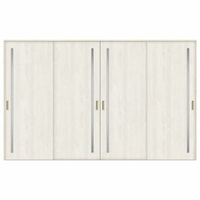 室内引戸 引き違い戸 4枚建 Vレール方式 ラシッサS ガラスタイプ LGC ノンケーシング枠 3220 W3253×H2023mm リクシル トステム 引違い戸 ドア 引き戸 LIXIL/TOSTEM リビング建材 室内建具 戸 扉 ドア リフォーム DIY