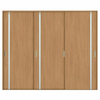 室内引戸 引き違い戸 3枚建 Vレール方式 ラシッサS ガラスタイプ LGL ケーシング付枠 2420 W2432×H2023mm リクシル トステム 引違い戸 ドア 引き戸 LIXIL/TOSTEM リビング建材 室内建具 戸 扉 ドア リフォーム DIY