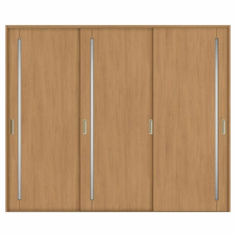 室内引戸 引き違い戸 3枚建 Vレール方式 ラシッサS ガラスタイプ LGC ケーシング付枠 2420 W2432×H2023mm リクシル トステム 引違い戸 ドア 引き戸 LIXIL/TOSTEM リビング建材 室内建具 戸 扉 ドア リフォーム DIY