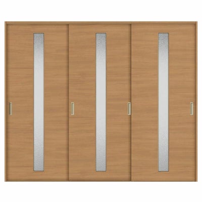 室内引戸 引き違い戸 3枚建 Vレール方式 ラシッサS ガラスタイプ LGB ケーシング付枠 2420 W2432×H2023mm リクシル トステム 引違い戸 ドア 引き戸 LIXIL/TOSTEM リビング建材 室内建具 戸 扉 ドア リフォーム DIY