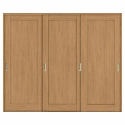 室内引戸 引き違い戸 3枚建 Vレール方式 ラシッサS パネルタイプ LAG ケーシング付枠 2420 W2432×H2023mm リクシル トステム 引違い戸 ドア 引き戸 LIXIL/TOSTEM リビング建材 室内建具 戸 扉 ドア リフォーム DIY