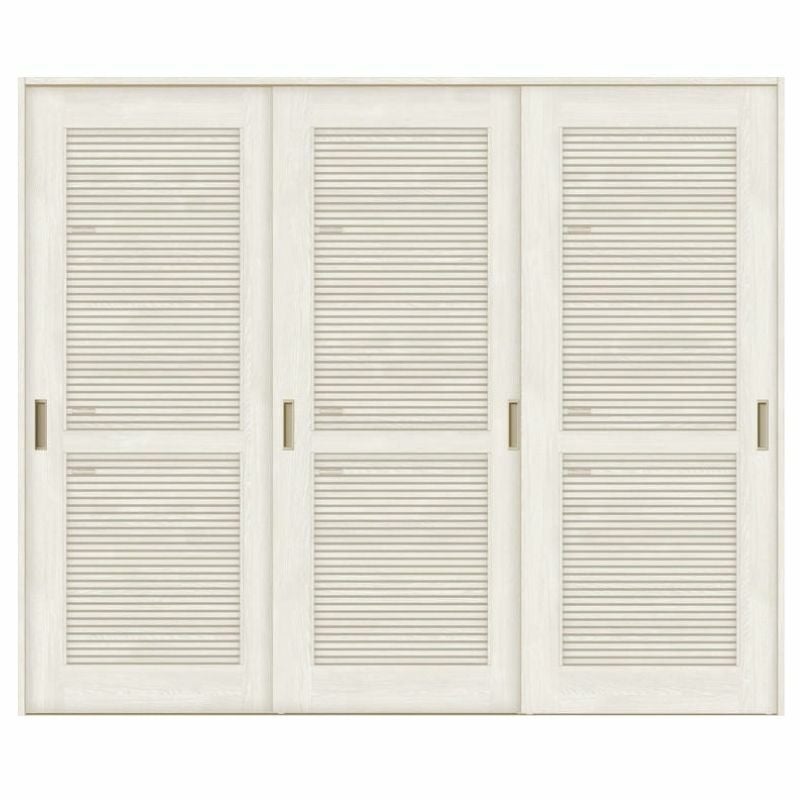 採風 室内引戸 引き違い戸 3枚建 Vレール方式 ラシッサS 通風タイプ LTA ノンケーシング枠 2420 W2432×H2023mm リクシル トステム 引違い戸 ドア 引き戸 LIXIL/TOSTEM リビング建材 室内建具 戸 扉 ドア リフォーム DIY