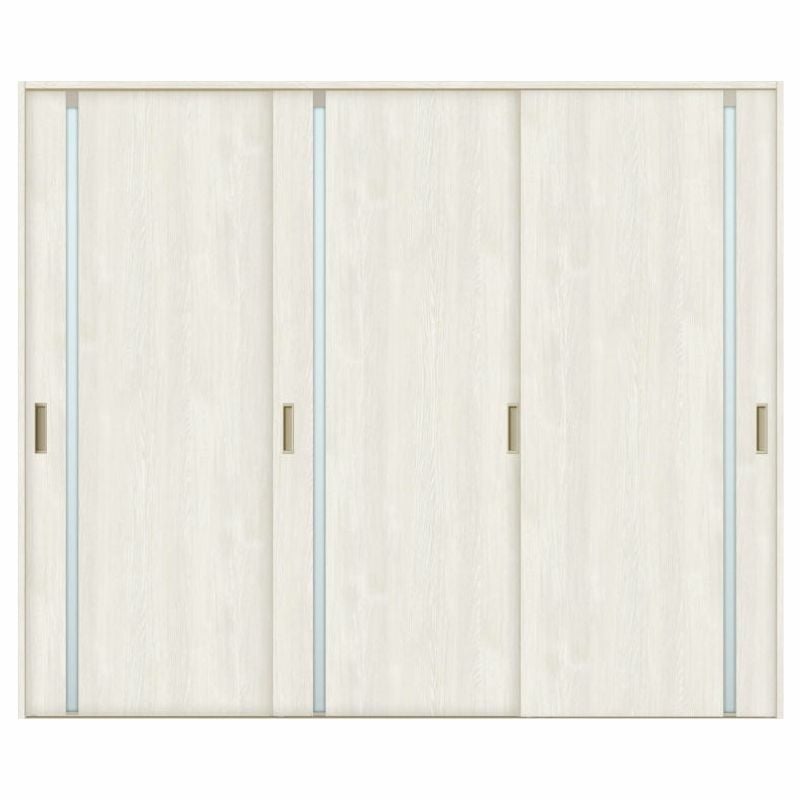 室内引戸 引き違い戸 3枚建 Vレール方式 ラシッサS ガラスタイプ LGL ノンケーシング枠 2420 W2432×H2023mm リクシル トステム 引違い戸 ドア 引き戸 LIXIL/TOSTEM リビング建材 室内建具 戸 扉 ドア リフォーム DIY