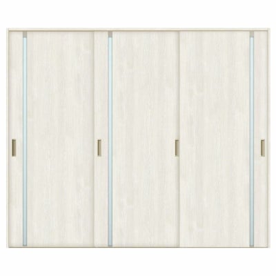 室内引戸 引き違い戸 3枚建 Vレール方式 ラシッサS ガラスタイプ LGL ノンケーシング枠 2420 W2432×H2023mm リクシル トステム 引違い戸 ドア 引き戸 LIXIL/TOSTEM リビング建材 室内建具 戸 扉 ドア リフォーム DIY