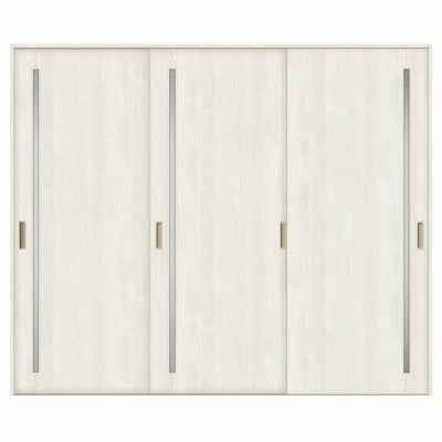 室内引戸 引き違い戸 3枚建 Vレール方式 ラシッサS ガラスタイプ LGC ノンケーシング枠 2420 W2432×H2023mm リクシル トステム 引違い戸 ドア 引き戸 LIXIL/TOSTEM リビング建材 室内建具 戸 扉 ドア リフォーム DIY