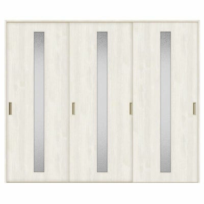 室内引戸 引き違い戸 3枚建 Vレール方式 ラシッサS ガラスタイプ LGA ノンケーシング枠 2420 W2432×H2023mm リクシル トステム 引違い戸 ドア 引き戸 LIXIL/TOSTEM リビング建材 室内建具 戸 扉 ドア リフォーム DIY