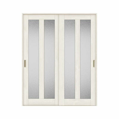 室内引戸 引き違い戸 2枚建 Vレール方式 ラシッサS ガラスタイプ LGG ノンケーシング枠 1620/1820 リクシル トステム 引違い戸 ドア 引き戸 LIXIL/TOSTEM リビング建材 室内建具 戸 扉 ドア リフォーム DIY