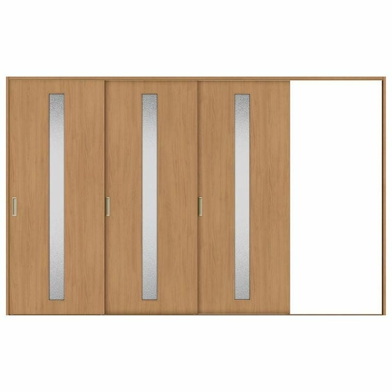 室内引戸 片引き戸 3枚建 Vレール方式 ラシッサS ガラスタイプ LGA ケーシング付枠 3220 W3220×H2023mm リクシル トステム 片引戸 ドア リフォーム LIXIL/TOSTEM リビング建材 室内建具 戸 扉 ドア リフォーム DIY