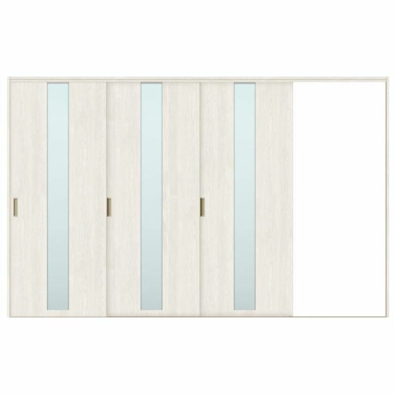 室内引戸 片引き戸 3枚建 Vレール方式 ラシッサS ガラスタイプ LGM ノンケーシング枠 3220 W3220×H2023mm リクシル トステム 片引戸 ドア リフォーム LIXIL/TOSTEM リビング建材 室内建具 戸 扉 ドア リフォーム DIY