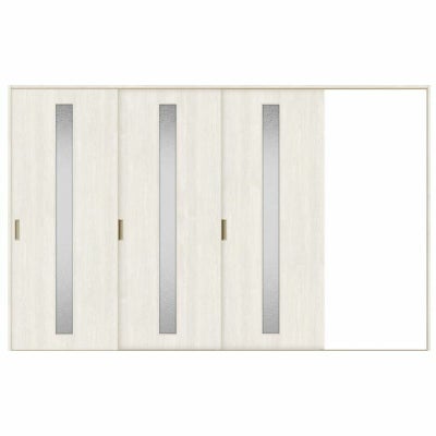 室内引戸 片引き戸 3枚建 Vレール方式 ラシッサS ガラスタイプ LGA ノンケーシング枠 3220 W3220×H2023mm リクシル トステム 片引戸 ドア リフォーム LIXIL/TOSTEM リビング建材 室内建具 戸 扉 ドア リフォーム DIY