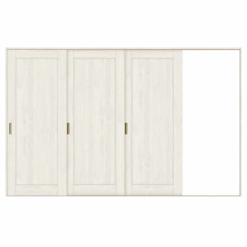 室内引戸 片引き戸 3枚建 Vレール方式 ラシッサS パネルタイプ LAG ノンケーシング枠 3220 W3220×H2023mm リクシル トステム 片引戸 ドア リフォーム LIXIL/TOSTEM リビング建材 室内建具 戸 扉 ドア リフォーム DIY