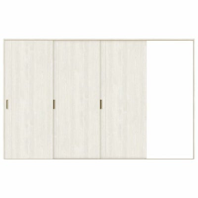 室内引戸 片引き戸 3枚建 Vレール方式 ラシッサS パネルタイプ LAC ノンケーシング枠 3220 W3220×H2023mm リクシル トステム 片引戸 ドア リフォーム LIXIL/TOSTEM リビング建材 室内建具 戸 扉 ドア リフォーム DIY