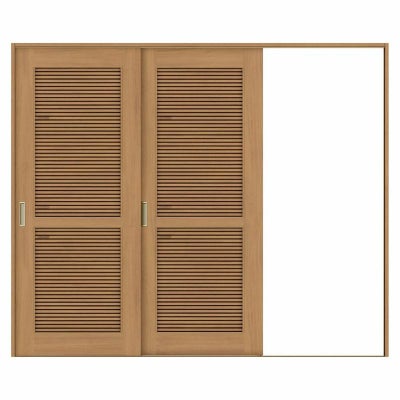 採風 室内引戸 片引き戸 2枚建 Vレール方式 ラシッサS 通風タイプ LTA ケーシング付枠 2420 W2432×H2023mm リクシル トステム 片引戸 ドア LIXIL/TOSTEM リビング建材 室内建具 戸 扉 ドア リフォーム DIY