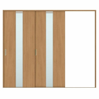 室内引戸 片引き戸 2枚建 Vレール方式 ラシッサS ガラスタイプ LGM ケーシング付枠 2420 W2432×H2023mm リクシル トステム 片引戸 ドア LIXIL/TOSTEM リビング建材 室内建具 戸 扉 ドア リフォーム DIY