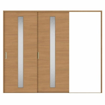 室内引戸 片引き戸 2枚建 Vレール方式 ラシッサS ガラスタイプ LGB ケーシング付枠 2420 W2432×H2023mm リクシル トステム 片引戸 ドア LIXIL/TOSTEM リビング建材 室内建具 戸 扉 ドア リフォーム DIY