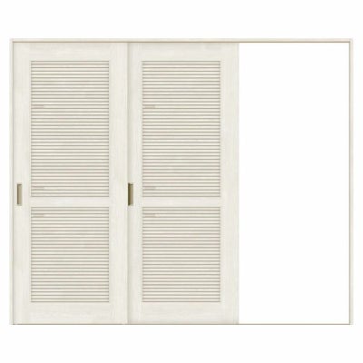 採風 室内引戸 片引き戸 2枚建 Vレール方式 ラシッサS 通風タイプ LTA ノンケーシング枠 2420 W2432×H2023mm リクシル トステム 片引戸 ドア LIXIL/TOSTEM リビング建材 室内建具 戸 扉 ドア リフォーム DIY