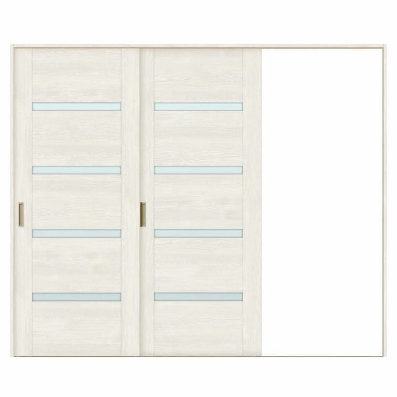 室内引戸 片引き戸 2枚建 Vレール方式 ラシッサS ガラスタイプ LGR ノンケーシング枠 2420 W2432×H2023mm リクシル トステム 片引戸 ドア LIXIL/TOSTEM リビング建材 室内建具 戸 扉 ドア リフォーム DIY