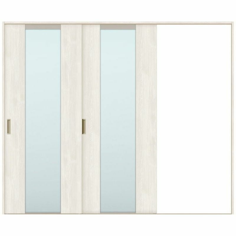 室内引戸 片引き戸 2枚建 Vレール方式 ラシッサS ガラスタイプ LGN ノンケーシング枠 2420 W2432×H2023mm リクシル トステム 片引戸 ドア LIXIL/TOSTEM リビング建材 室内建具 戸 扉 ドア リフォーム DIY