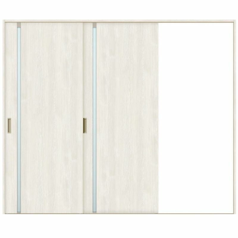 室内引戸 片引き戸 2枚建 Vレール方式 ラシッサS ガラスタイプ LGL ノンケーシング枠 2420 W2432×H2023mm リクシル トステム 片引戸 ドア LIXIL/TOSTEM リビング建材 室内建具 戸 扉 ドア リフォーム DIY