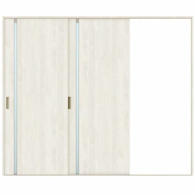 室内引戸 片引き戸 2枚建 Vレール方式 ラシッサS ガラスタイプ LGL ノンケーシング枠 2420 W2432×H2023mm リクシル トステム 片引戸 ドア LIXIL/TOSTEM リビング建材 室内建具 戸 扉 ドア リフォーム DIY