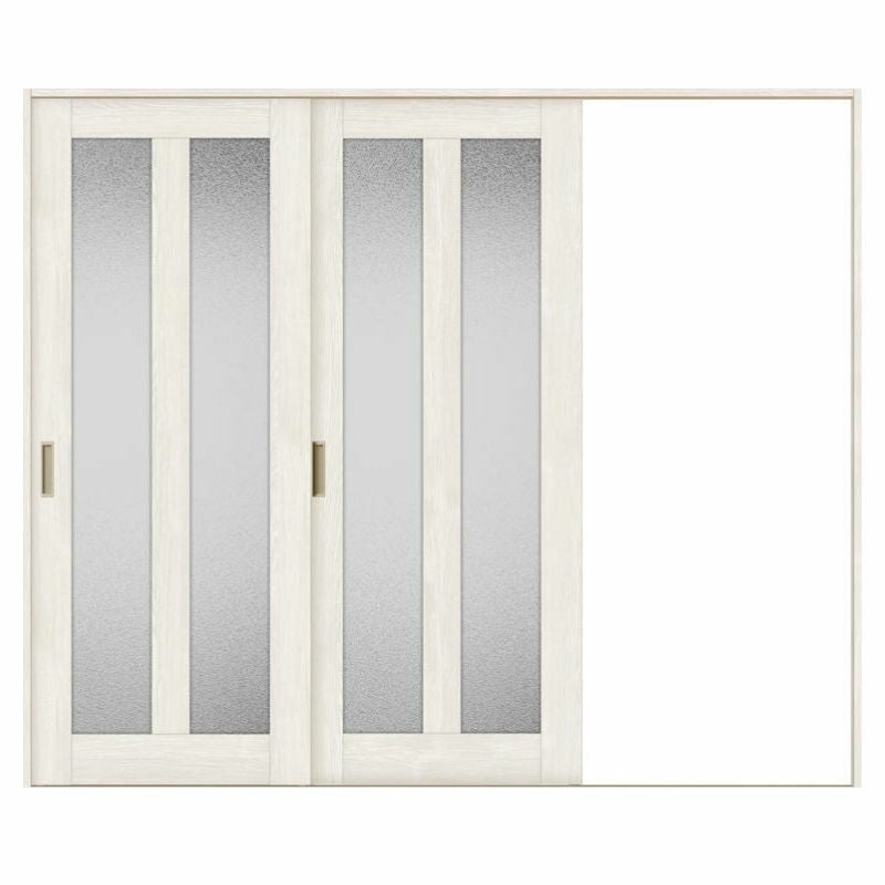 室内引戸 片引き戸 2枚建 Vレール方式 ラシッサS ガラスタイプ LGG ノンケーシング枠 2420 W2432×H2023mm リクシル トステム 片引戸 ドア LIXIL/TOSTEM リビング建材 室内建具 戸 扉 ドア リフォーム DIY