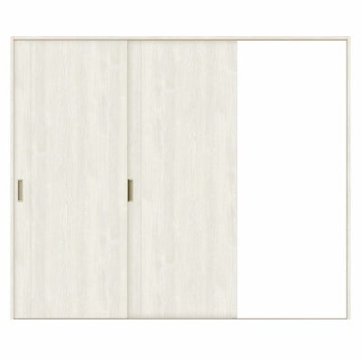 室内引戸 片引き戸 2枚建 Vレール方式 ラシッサS パネルタイプ LAC ノンケーシング枠 2420 W2432×H2023mm リクシル トステム 片引戸 ドア LIXIL/TOSTEM リビング建材 室内建具 戸 扉 ドア リフォーム DIY