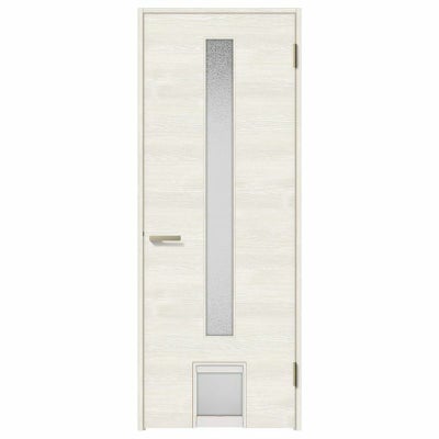 ペットドア付室内ドア ラシッサS LGB ノンケーシング枠 0720 W780×H2023mm ガラス入りドア 錠付き/錠なし リクシル LIXIL 小型/中型 ペットドア付き 屋内 セミオーダー 建具 ドア 木製 おしゃれ 室内ドア 交換 リフォーム DIY 【リフォームおたすけDIY】