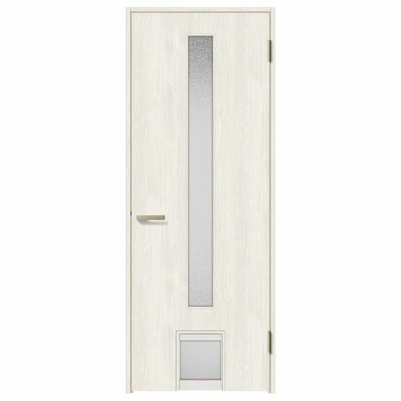 ペットドア付室内ドア ラシッサS LGA ノンケーシング枠 0720 W780×H2023mm ガラス入りドア 錠付き/錠なし リクシル LIXIL 小型/中型 ペットドア付き 屋内 セミオーダー 建具 ドア 木製 おしゃれ 室内ドア 交換 リフォーム DIY 【リフォームおたすけDIY】