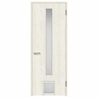 ペットドア付室内ドア ラシッサS LGA ノンケーシング枠 0720 W780×H2023mm ガラス入りドア 錠付き/錠なし リクシル LIXIL 小型/中型 ペットドア付き 屋内 セミオーダー 建具 ドア 木製 おしゃれ 室内ドア 交換 リフォーム DIY 【リフォームおたすけDIY】