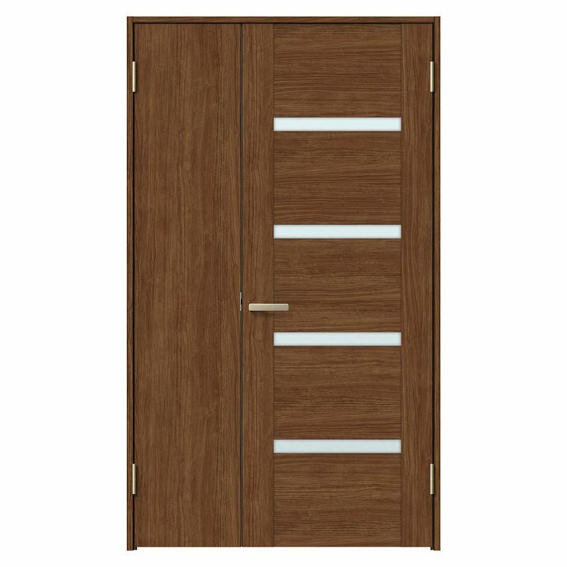 室内ドア 親子ドア ラシッサS LGR ケーシング付枠 1220 W1188×H2023mm ガラス入りドア 錠付き/錠なし リクシル LIXIL 屋内 セミオーダー 建具 ドア 木製 おしゃれ 室内ドア 交換 リフォーム DIY 【リフォームおたすけDIY】